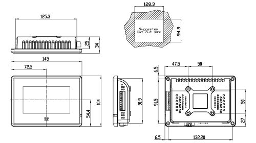 IOVU-430M Dimensions (Unit : mm)
